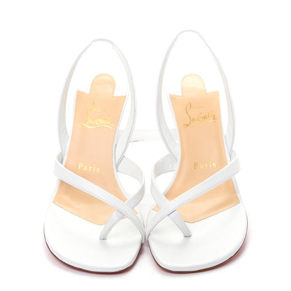 Christian Louboutin Kid Taralita 85 Thong Sandals 37 White 5 of 10