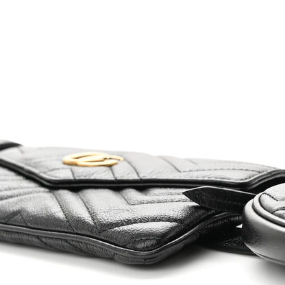 Gucci Calfskin Matelasse GG Marmont 2.0 Multi Belt Bag 85 34 Black 15 of 17