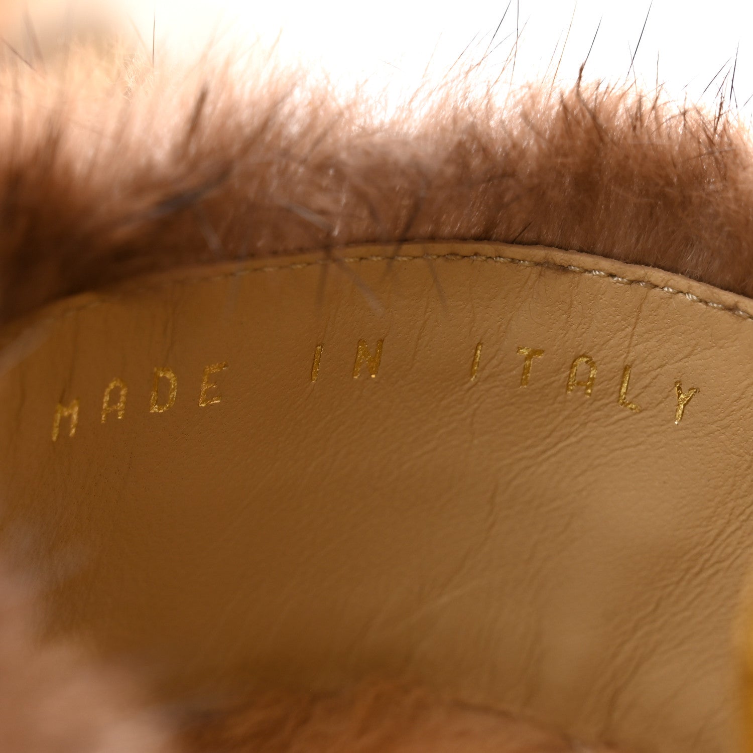 Fendi Mink Ayers Lucite Fendi First 95mm Sandals 37 Natural Brown 8 of 10