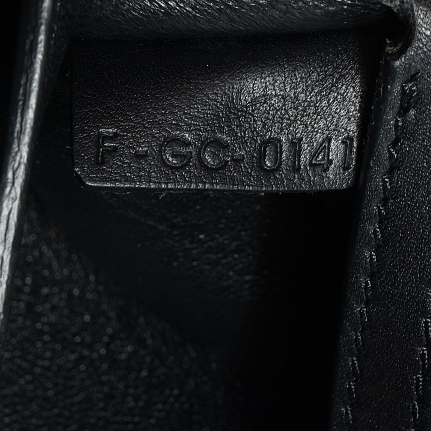 Crocodile Embossed Medium Trapeze Black