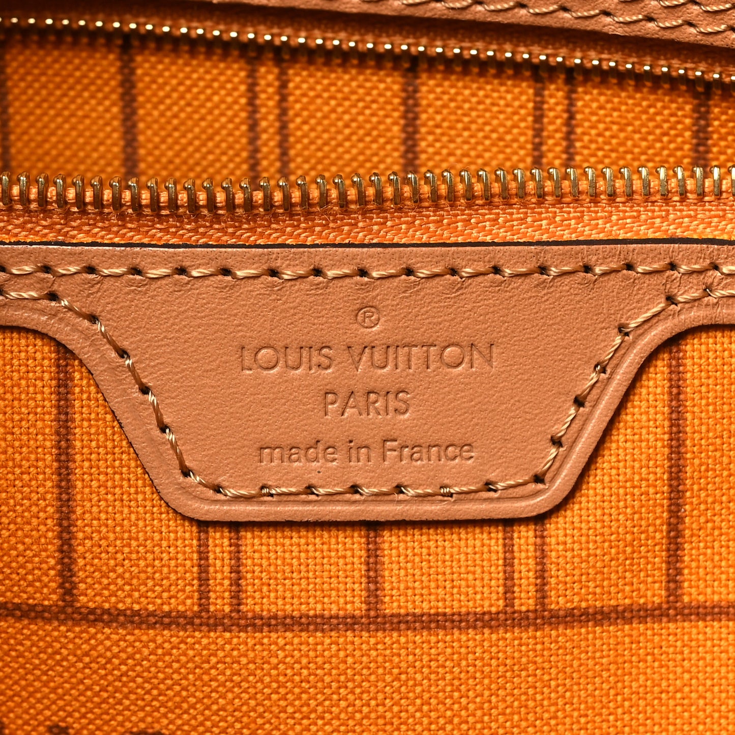 Damier Azur Braided Neverfull MM Orange