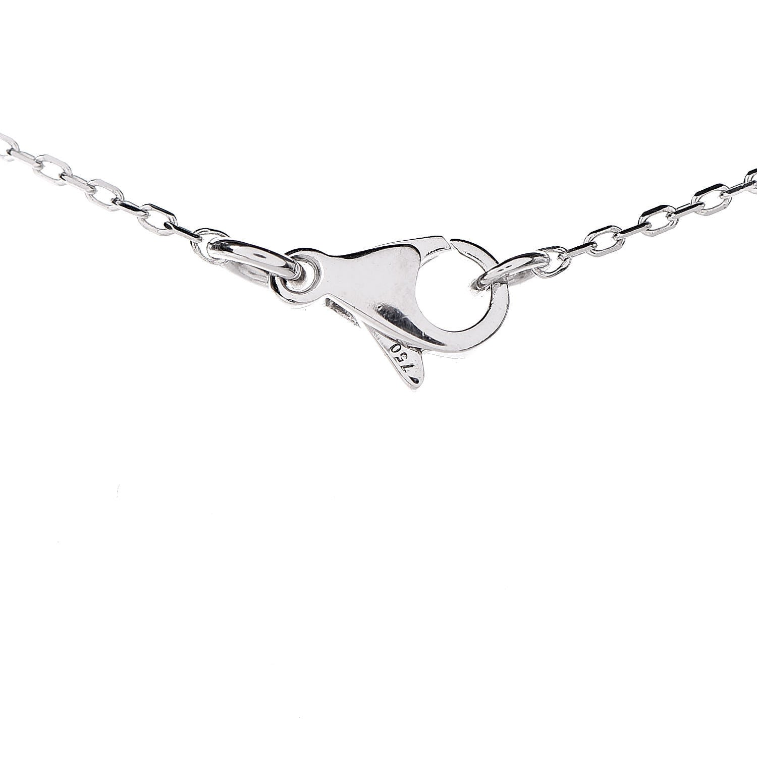 Chanel 18K White Gold Diamond Small Comete Geode Pendant Necklace 6 of 6