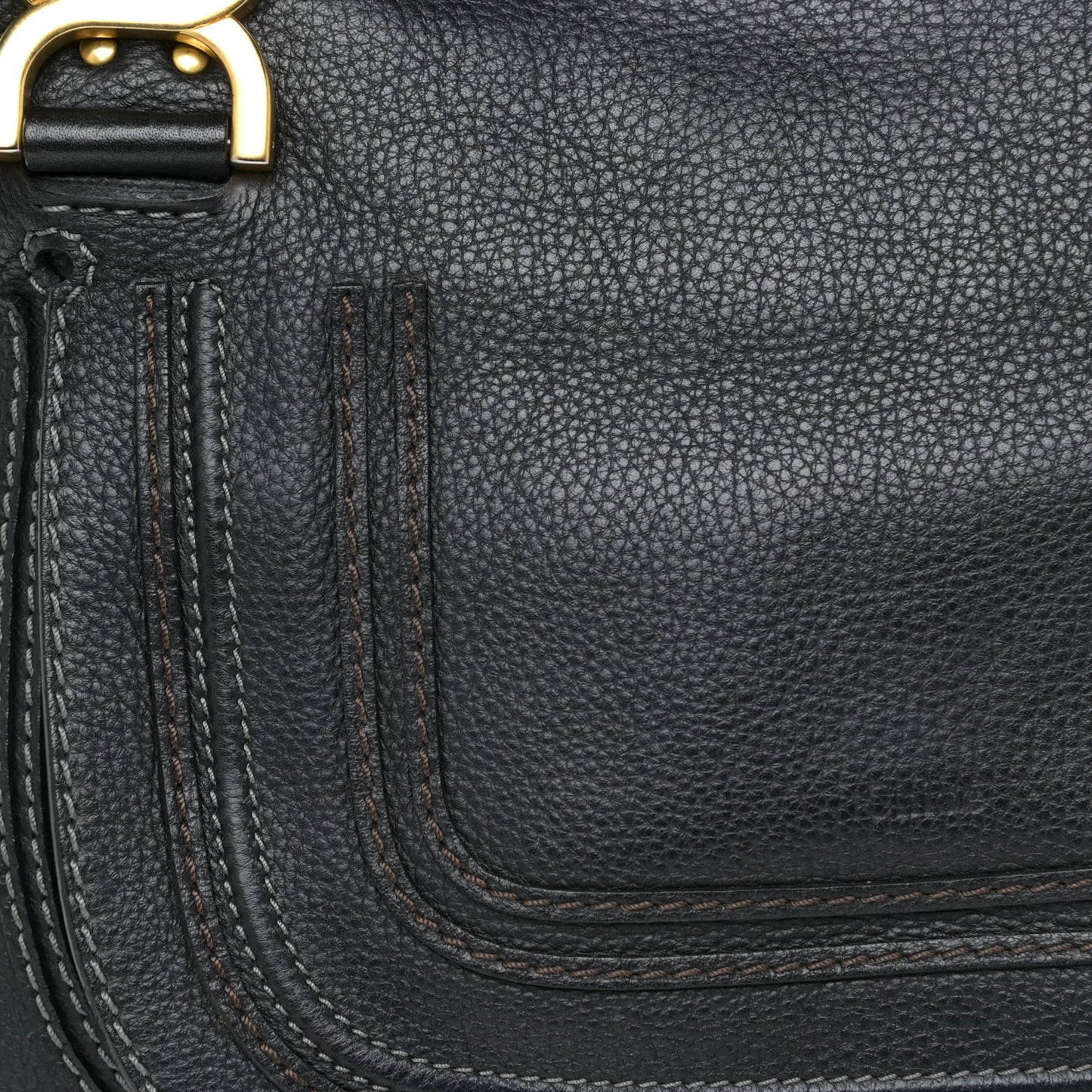 Calfskin Medium Marcie Satchel Black