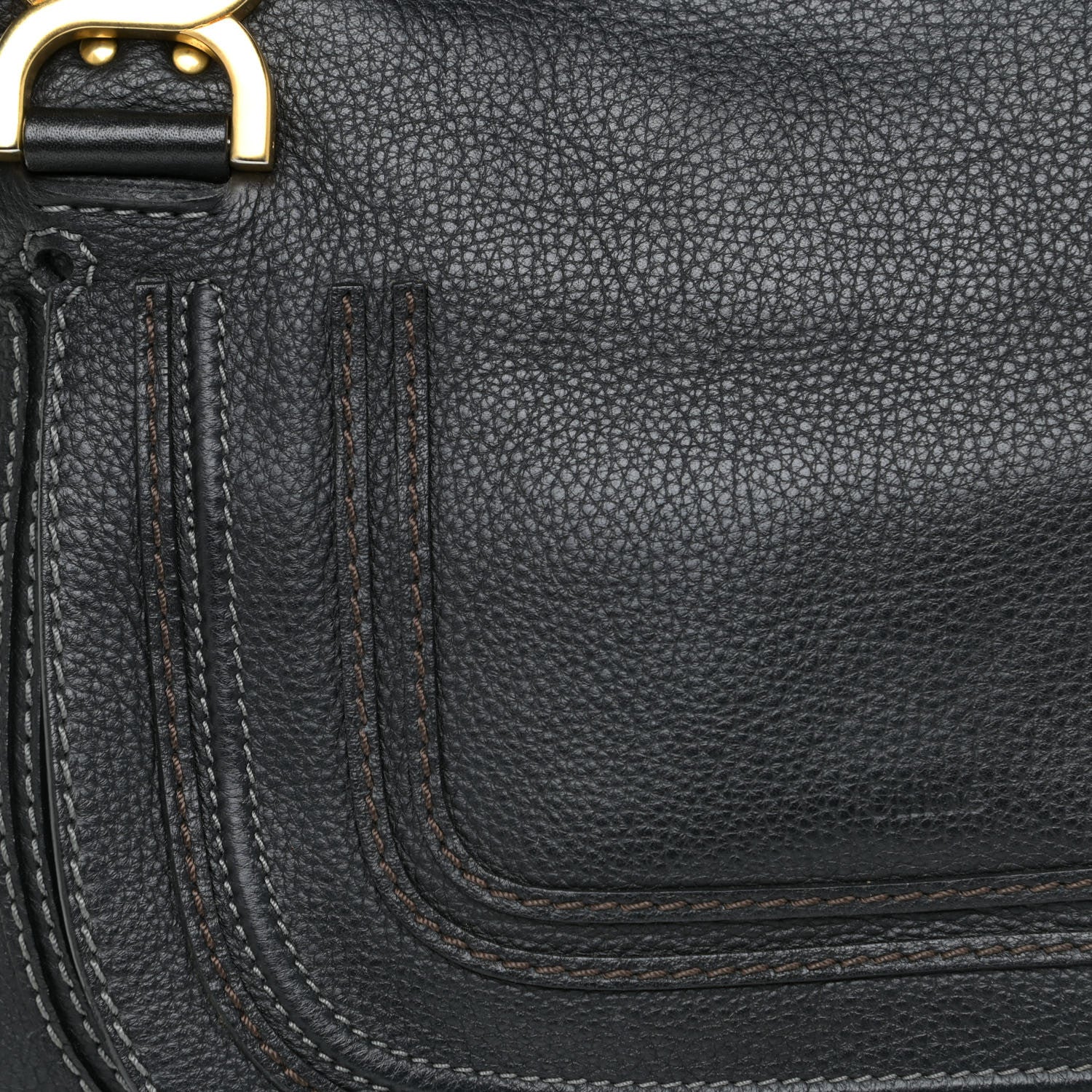 Chloe Calfskin Medium Marcie Satchel Black 10 of 14