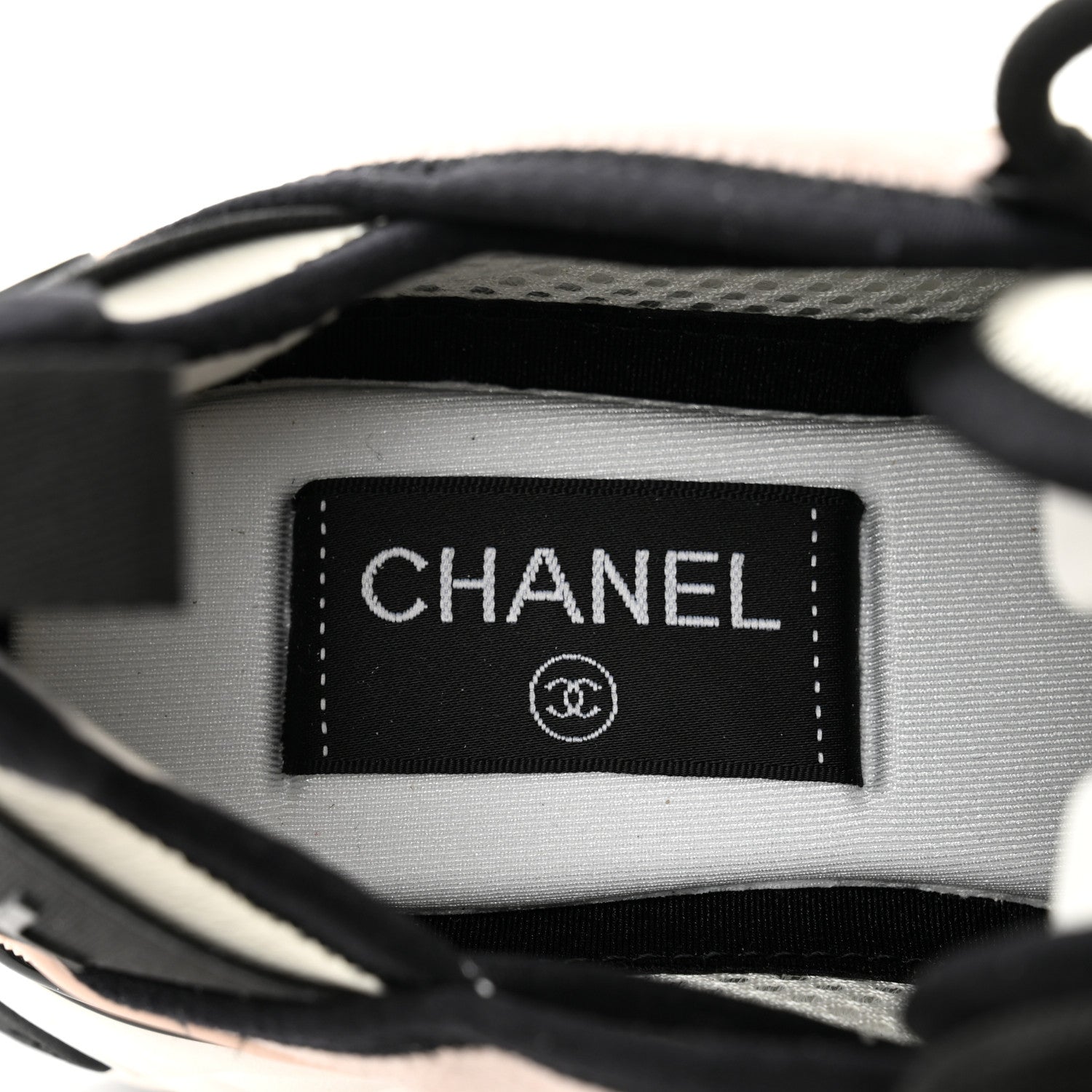 Chanel Suede Calfskin Mixed Fibers CC Sneakers 36 Pink Grey 7 of 8