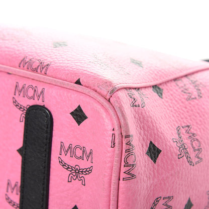 MCM Visetos Medium Liz Reversible Shopper Tote Pink 14 of 23