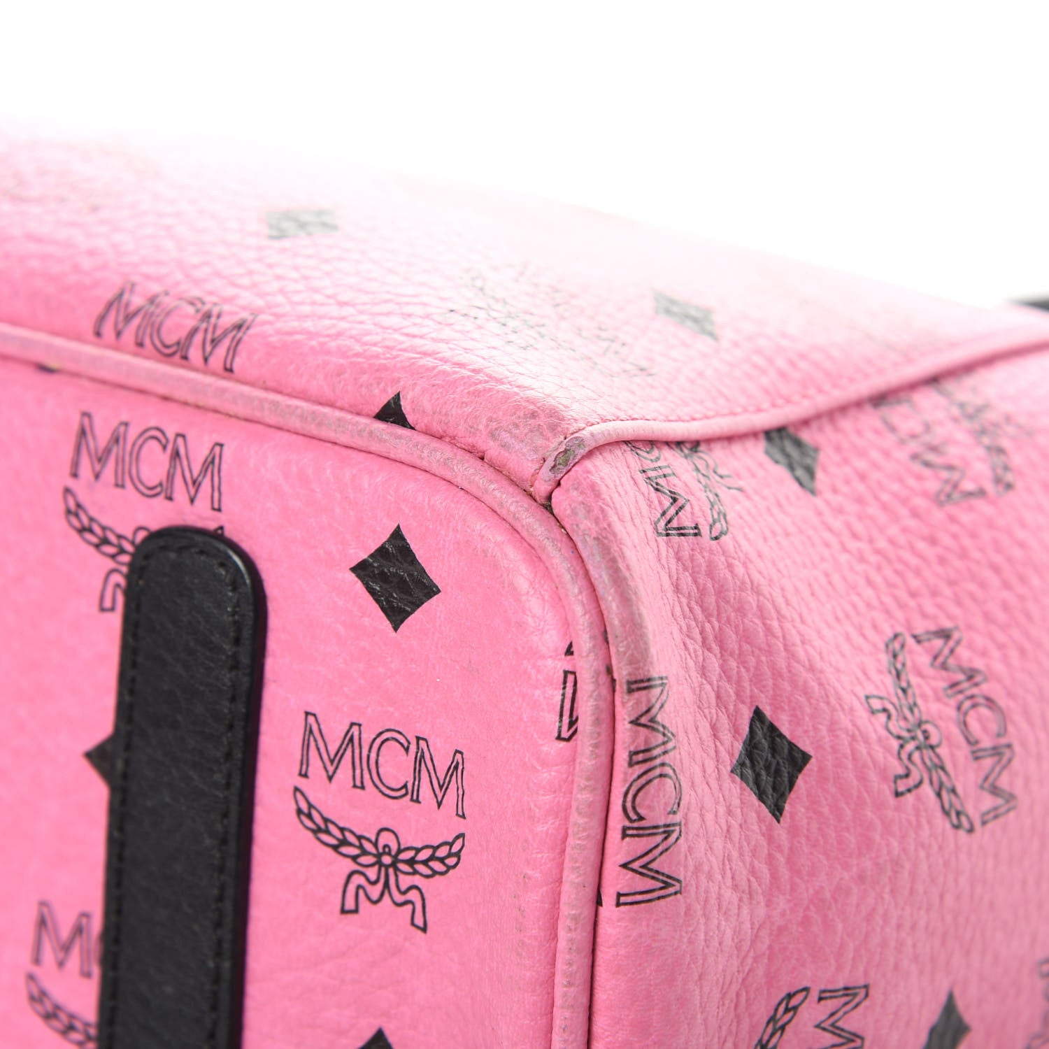 MCM Visetos Medium Liz Reversible Shopper Tote Pink 14 of 23