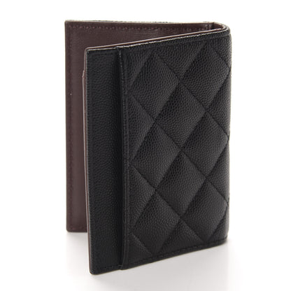 Chanel Caviar Quilted Card Holder Wallet Black 3 of 9