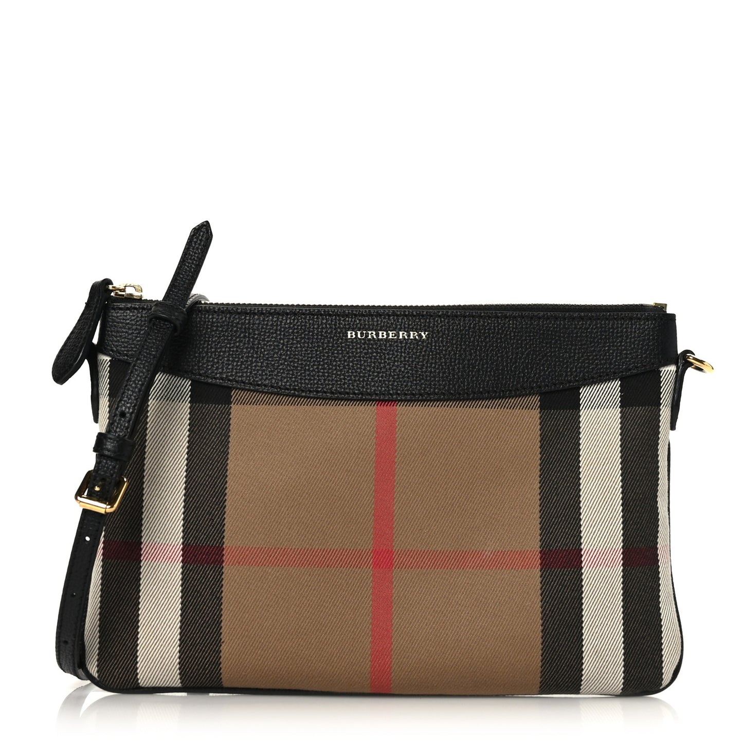 House Check Derby Peyton Crossbody Clutch Bag Black