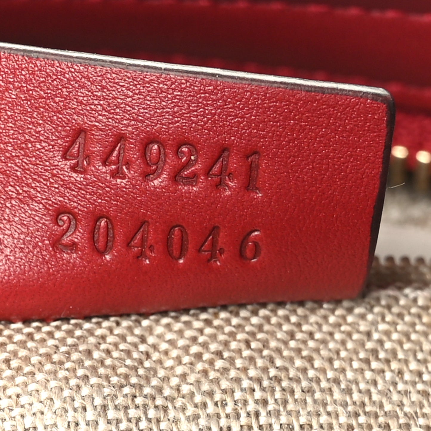 Microguccissima Small Bree Tote Red