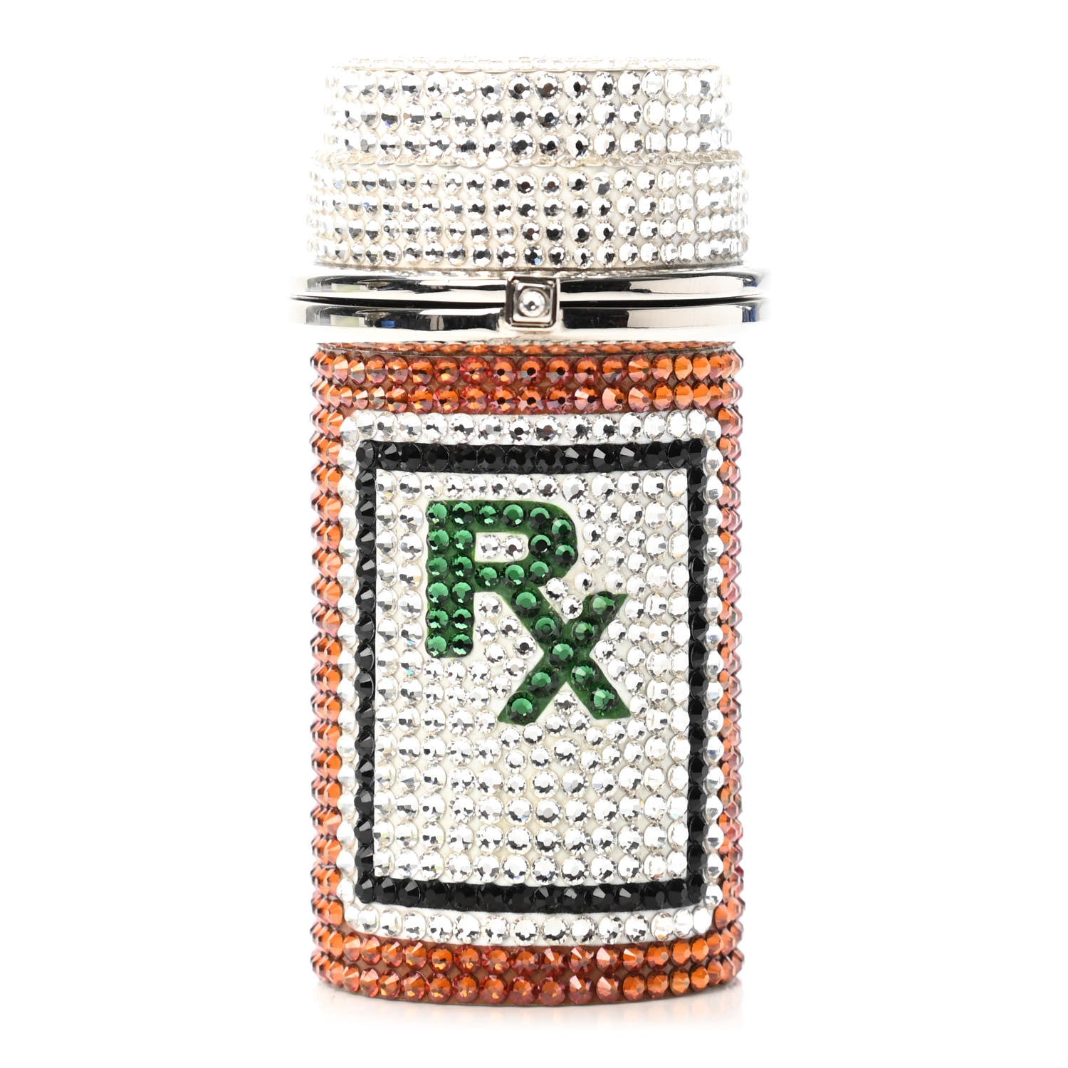 Judith Leiber Crystal RX Prescription Bottle Minaudiere Pill Box 1 of 5