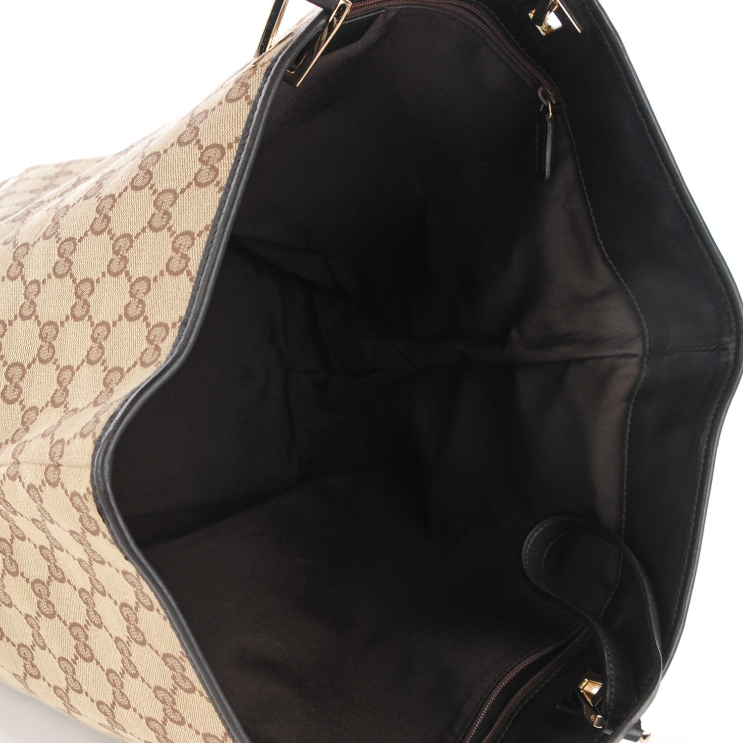 Gucci Monogram Large Bucket Tote Dark Brown 5 of 7