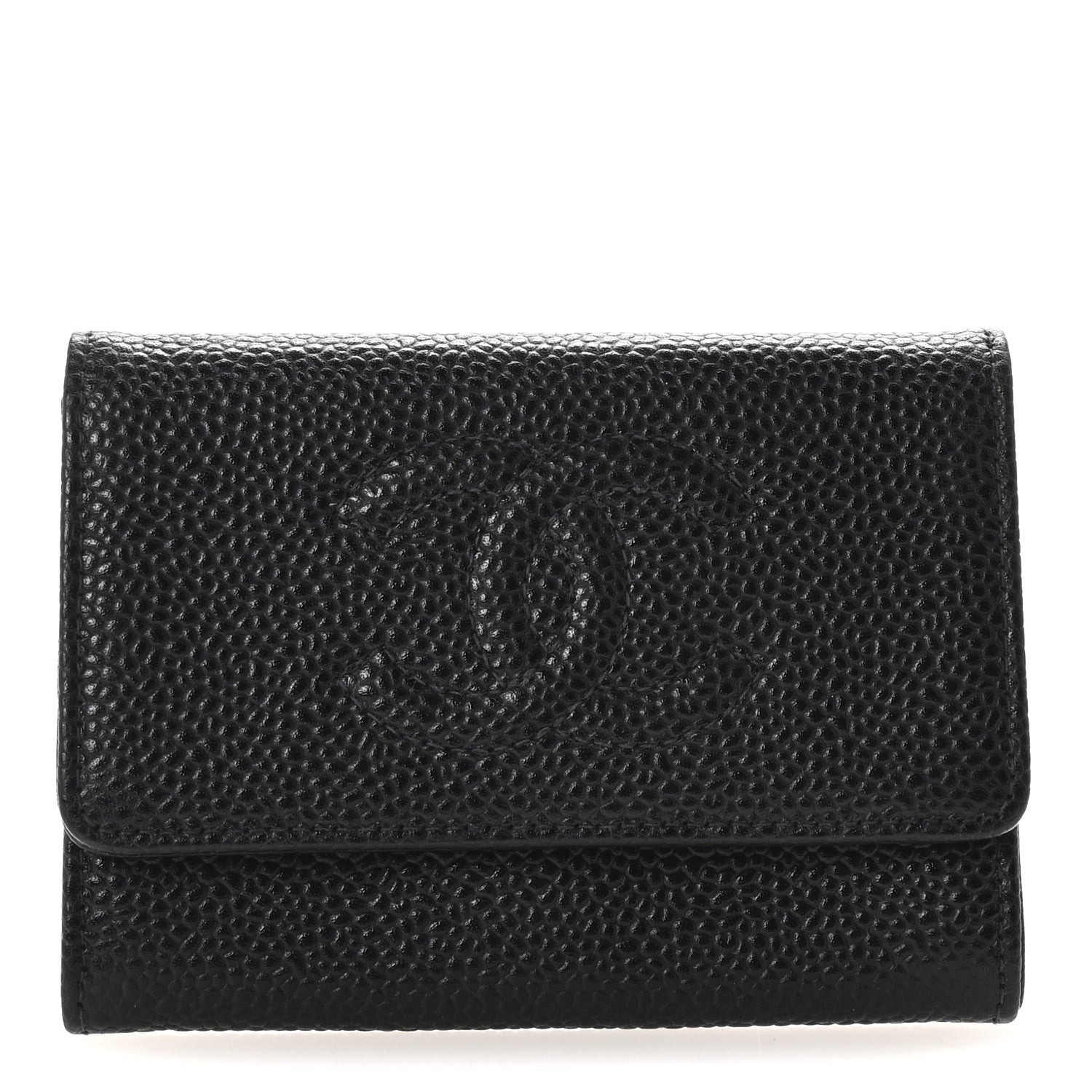 Chanel Caviar Timeless CC Flap Card Holder Black 1 of 8