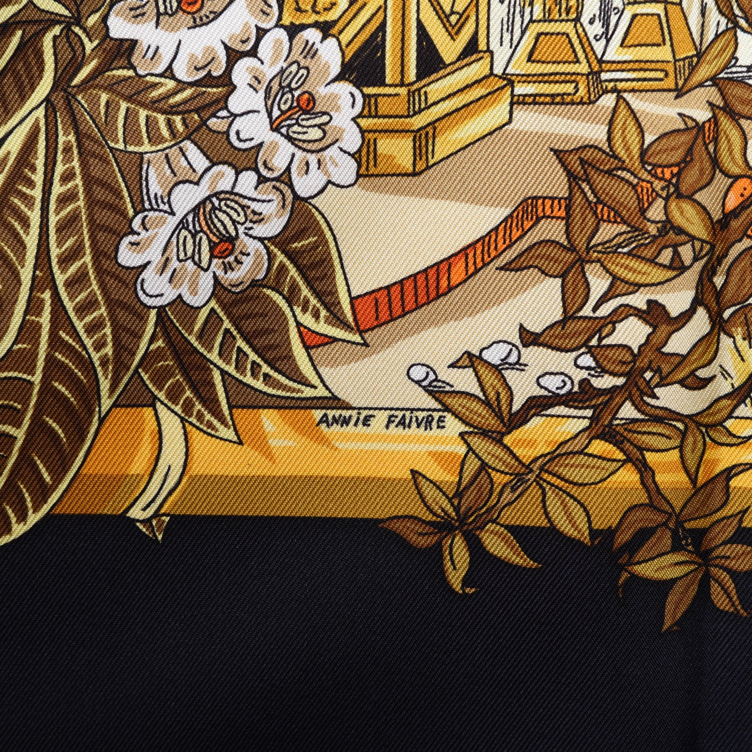 Hermes Silk Jardins D Hiver Scarf 90 5 of 10
