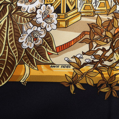 Hermes Silk Jardins D Hiver Scarf 90 5 of 10