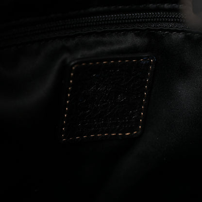 Burberry Calfskin Nova Check Trim Hobo Black 6 of 12