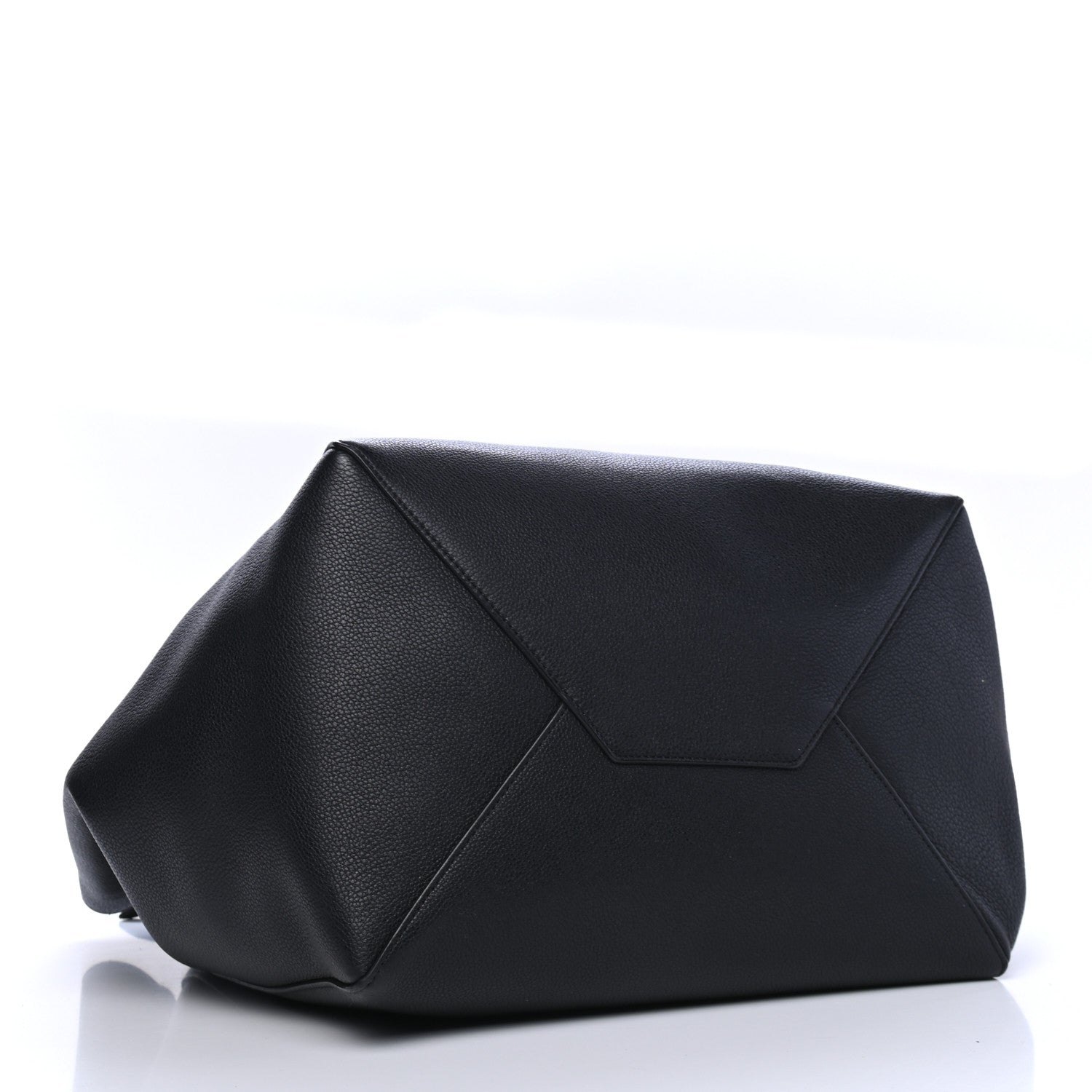 Celine Soft Grained Calfskin Medium Belt Cabas Phantom Black 3 of 5