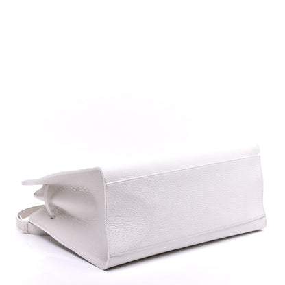 Mansur Gavriel Tumbled Calfskin Large Sun Bag White 4 of 10