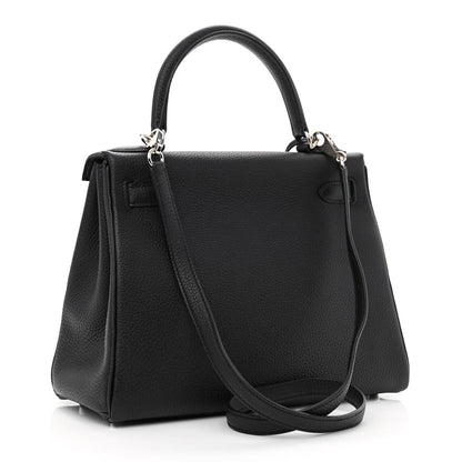 Hermes Togo Kelly Retourne 28 Black 3 of 11