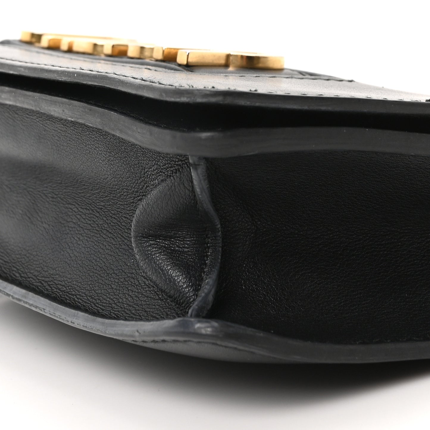 Calfskin J'Adior Chain Flap Bag Black
