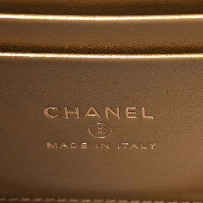 Chanel Lambskin Quilted Small Pearl Crush Vanity Case With Chain Pink 6 of 10