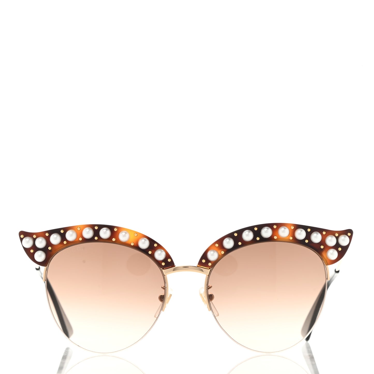 Pearl Cat Eye Sunglasses GG0212S Tortoise