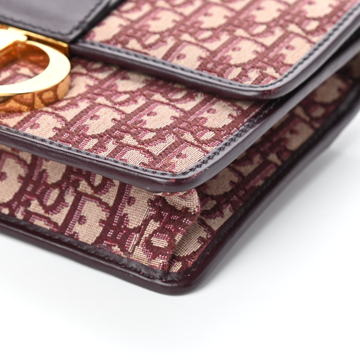 Christian Dior Oblique 30 Montaigne Flap Bag Burgundy 9 of 9