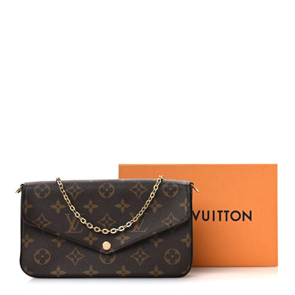 Louis Vuitton Monogram Pochette Felicie Chain Wallet Fuchsia 12 of 12