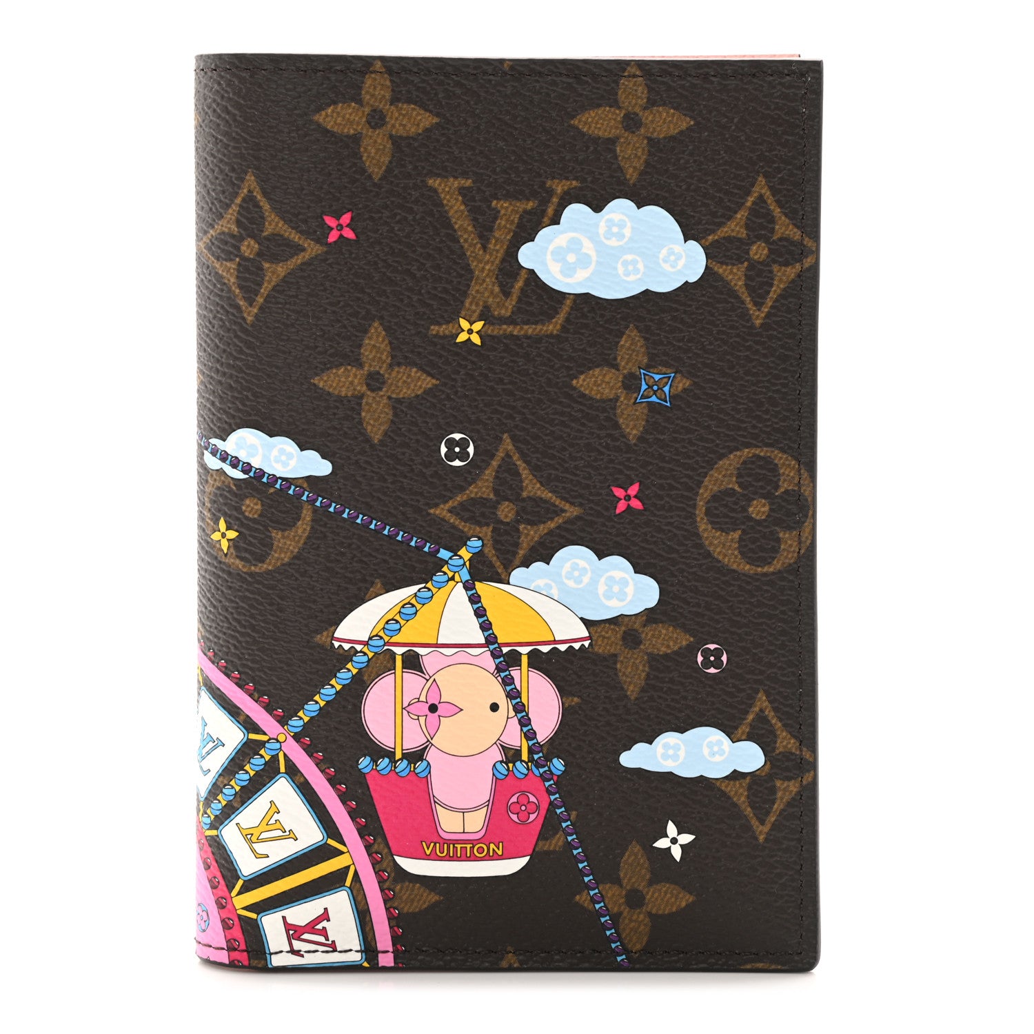Louis Vuitton Monogram 2020 Christmas Animation Big Wheel Passport Cover Rose Ballerine 1 of 7