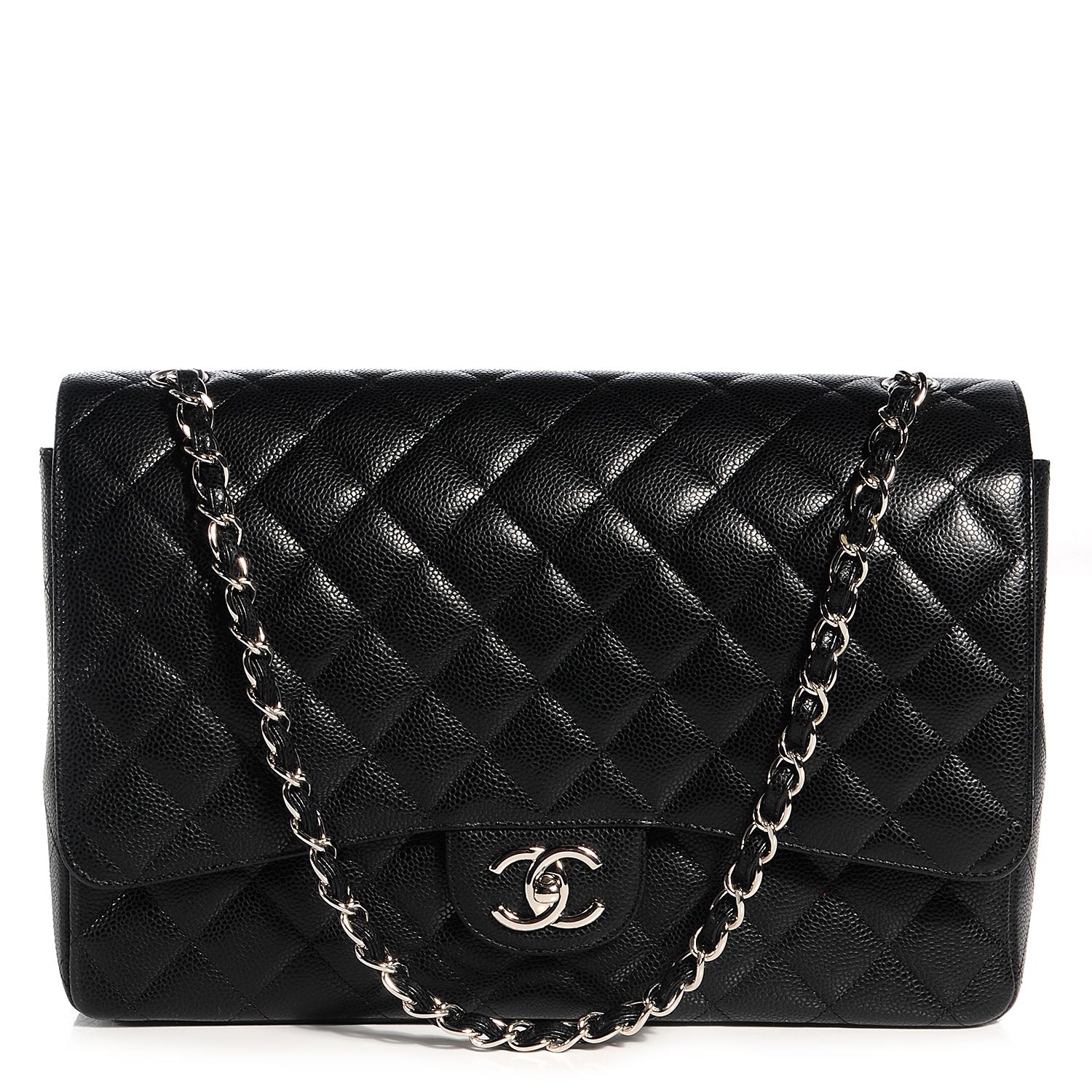 Chanel Caviar Quilted Maxi Double Flap Black 1 of 10