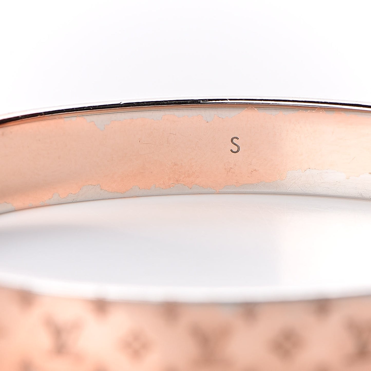 Monogram Nanogram Cuff S Pink Gold