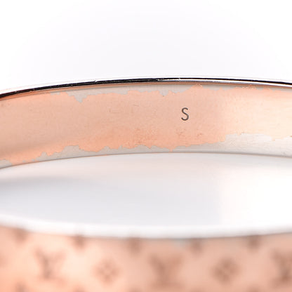 Louis Vuitton Monogram Nanogram Cuff S Pink Gold 4 of 6