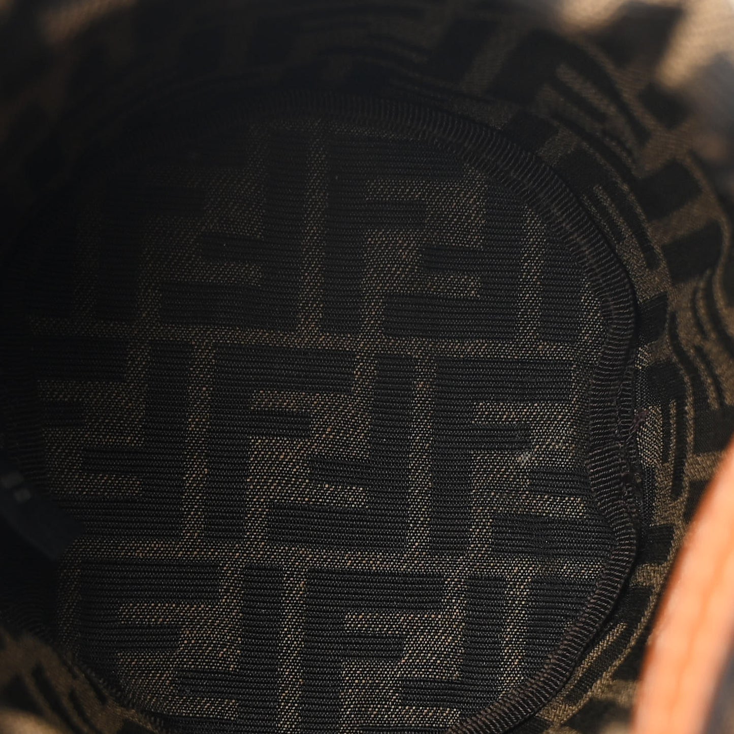 Paglia Chicco Riso Fabric Jacquard FF 1974 Vitello Grace Mini Step Out Bucket Bag Alchemy Tabacco Brandy