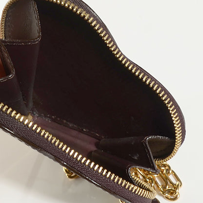 Louis Vuitton Vernis Heart Coin Purse Amarante 13 of 15
