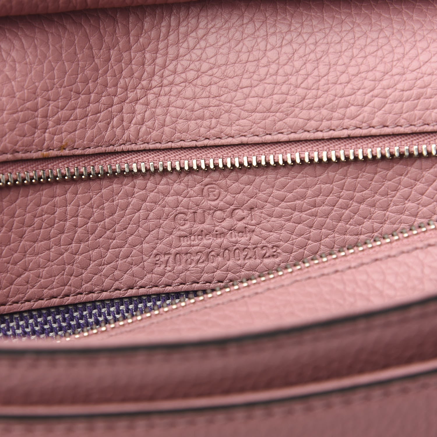 Gucci Cellarius Calfskin Medium Bamboo Daily Flap Shoulder Bag Carmine Rose 7 of 8
