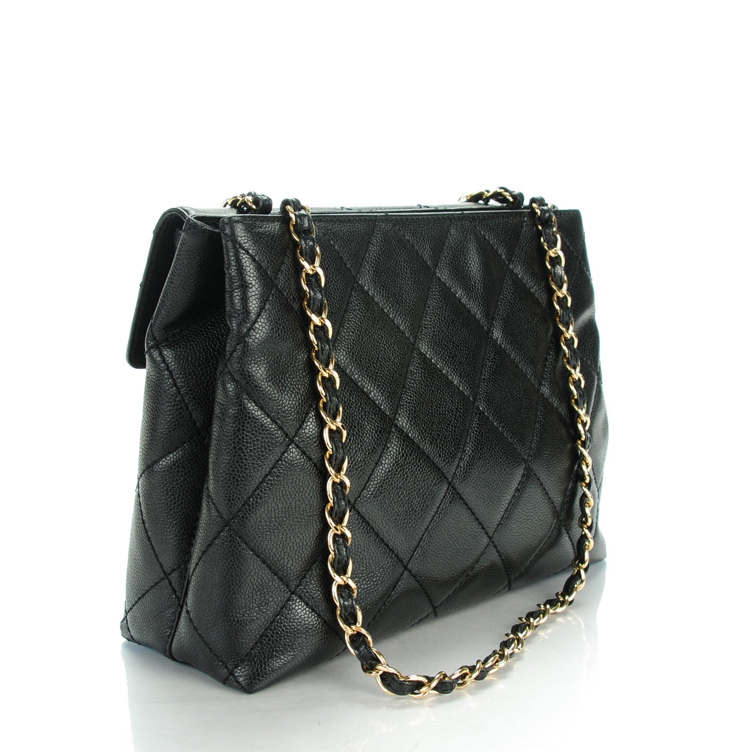 Chanel Caviar Quilted Flap Shoulder Bag Black 3 of 8