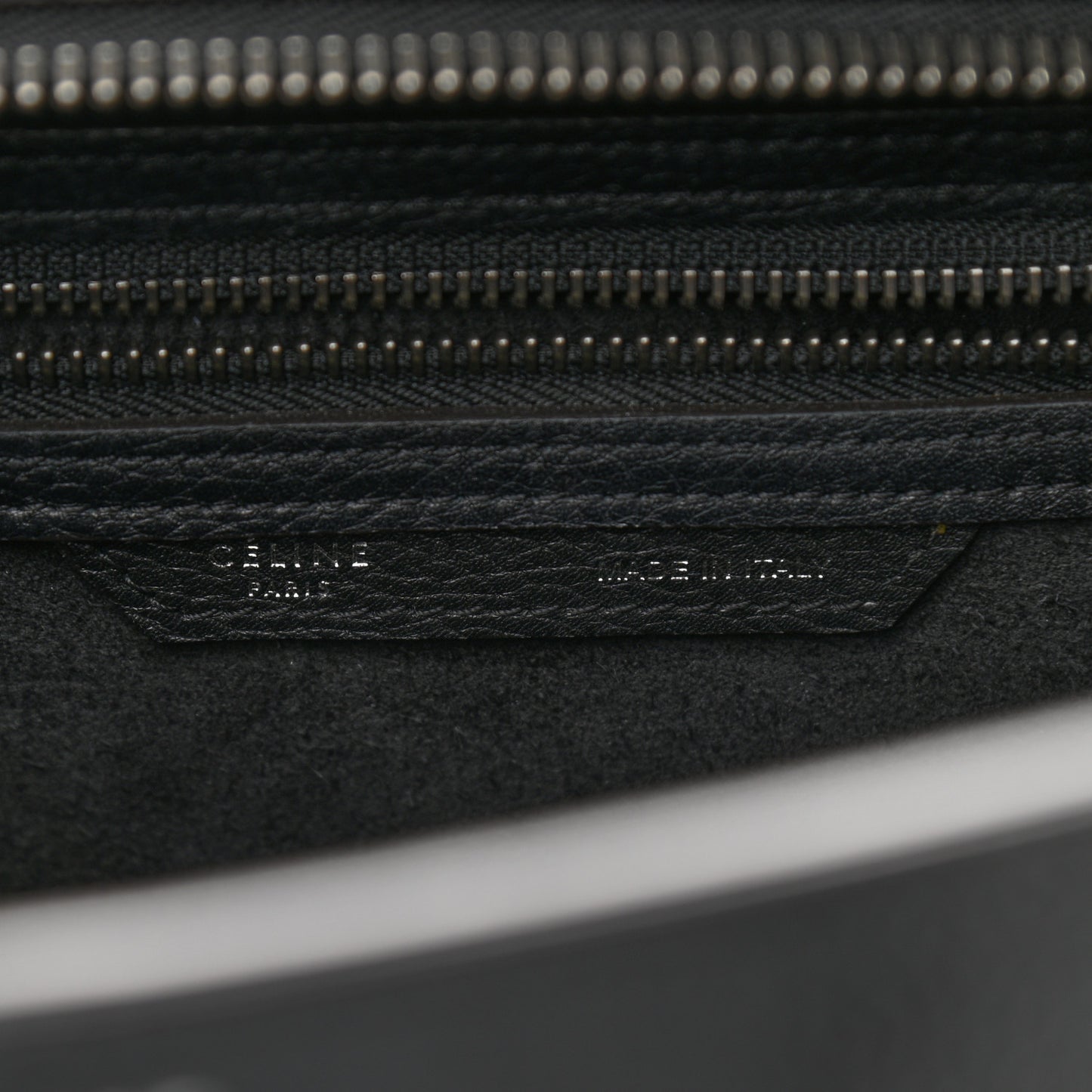 Drummed Calfskin Micro Luggage Black