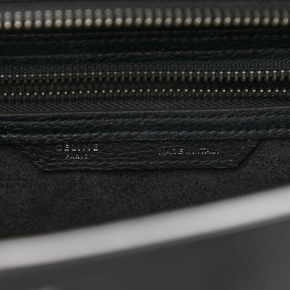 Celine Drummed Calfskin Micro Luggage Black 6 of 14