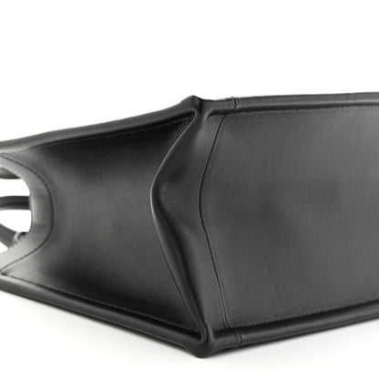 Christian Dior Calfskin Macro Cannage Small Book Tote Black 9 of 10