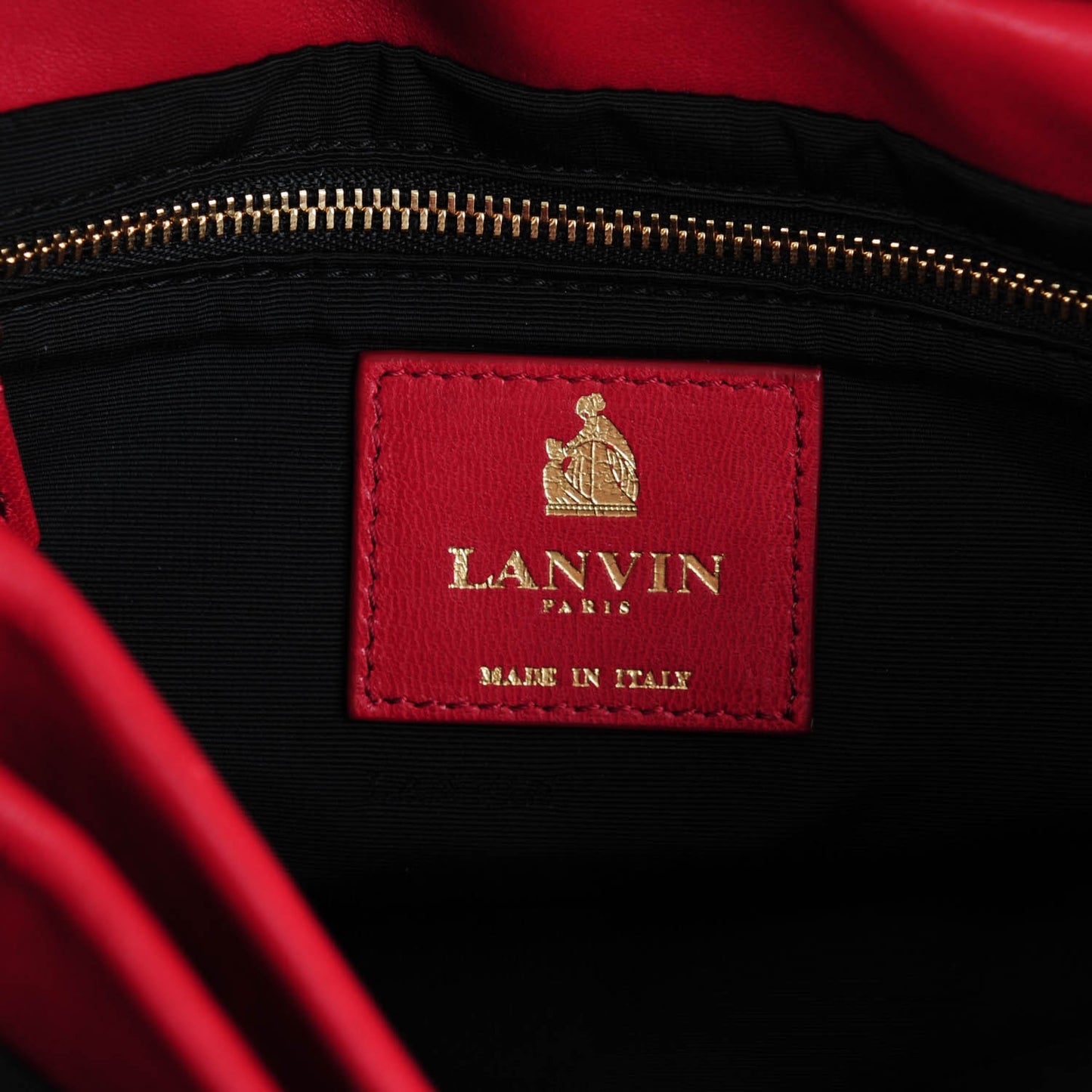 Lambskin Quilted Medium Sugar Flap Shoulder Bag Red
