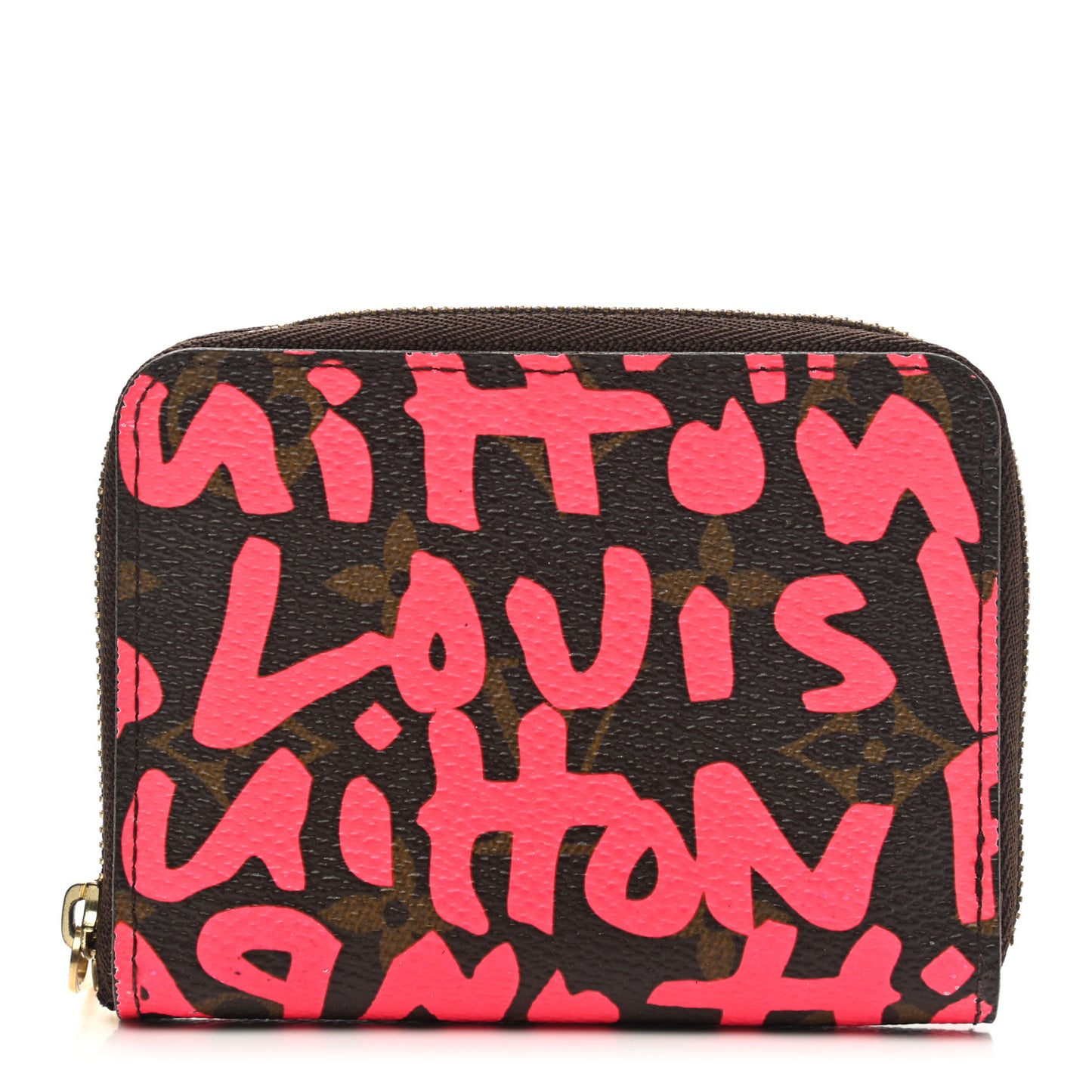 Monogram Graffiti Zippy Coin Purse Fuchsia