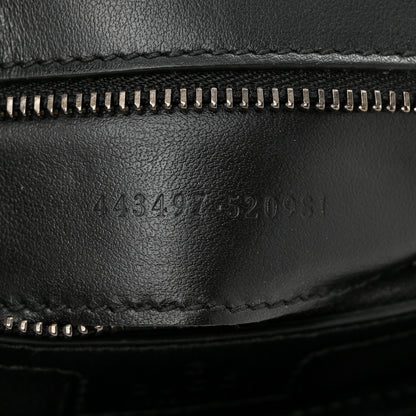 Gucci Calfskin Matelasse Monochrome Small GG Marmont Shoulder Bag Black 7 of 10