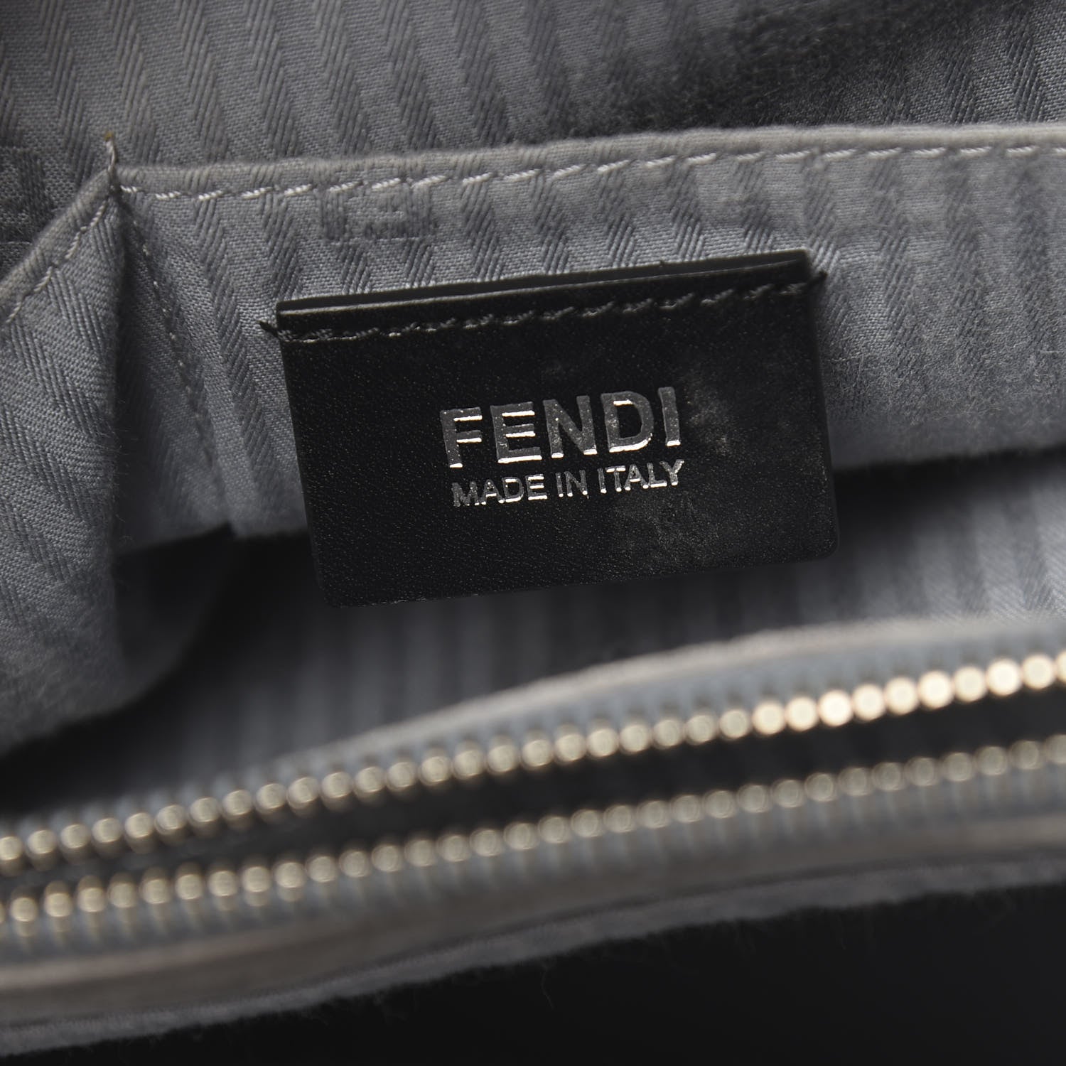 Fendi Vitello Elite Regular 2Jours Tote Grigio 7 of 19