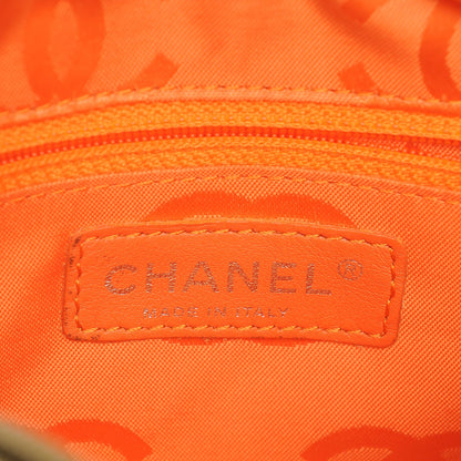 Chanel Calfskin Python Quilted Cambon CC Pochette Khaki 6 of 7