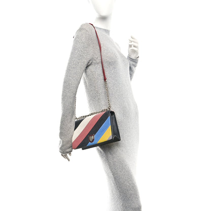Christian Dior Lambskin Diagonal Quilted Diorama Flap Bag Black Multicolor 2 of 9