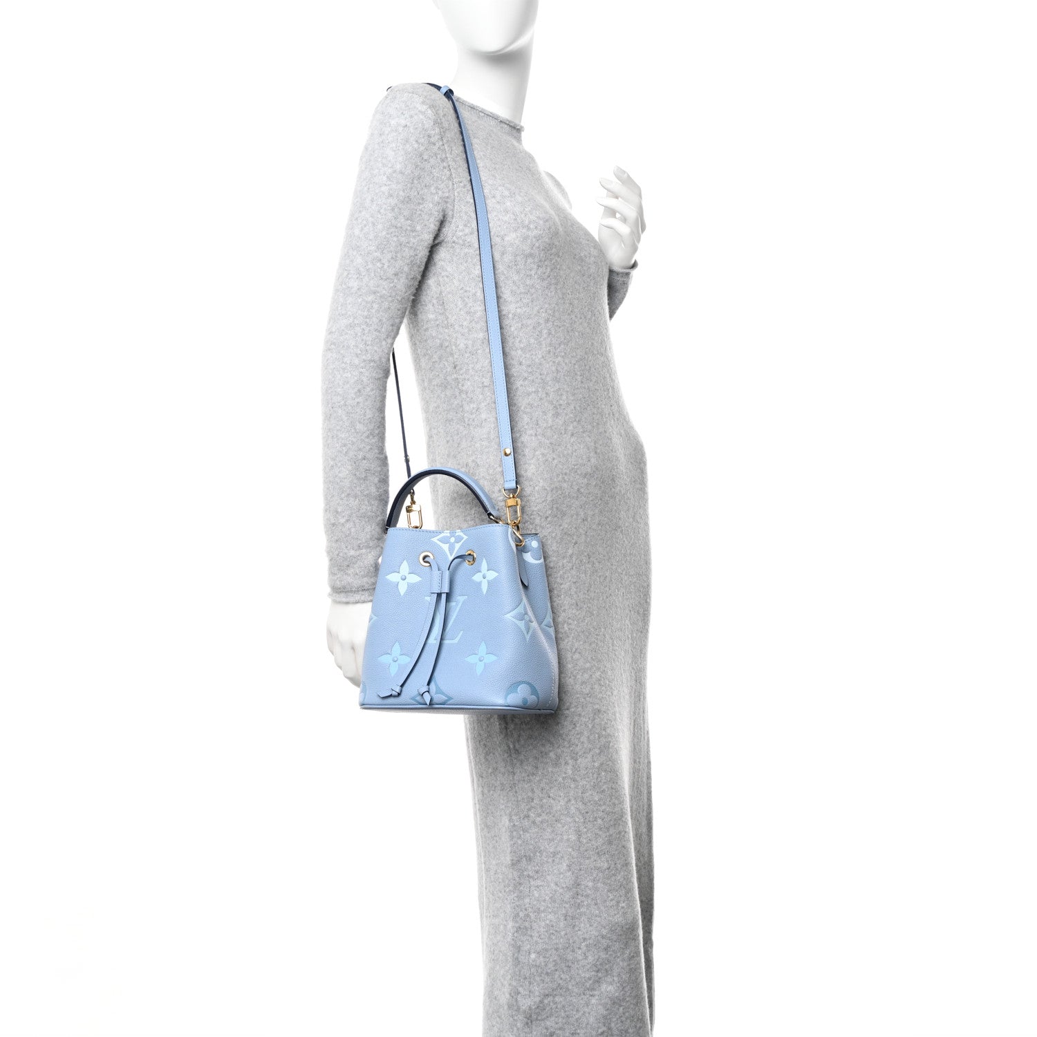 Louis Vuitton Empreinte Monogram Giant By The Pool Neonoe BB Summer Blue 2 of 9