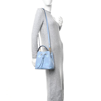 Louis Vuitton Empreinte Monogram Giant By The Pool Neonoe BB Summer Blue 2 of 9