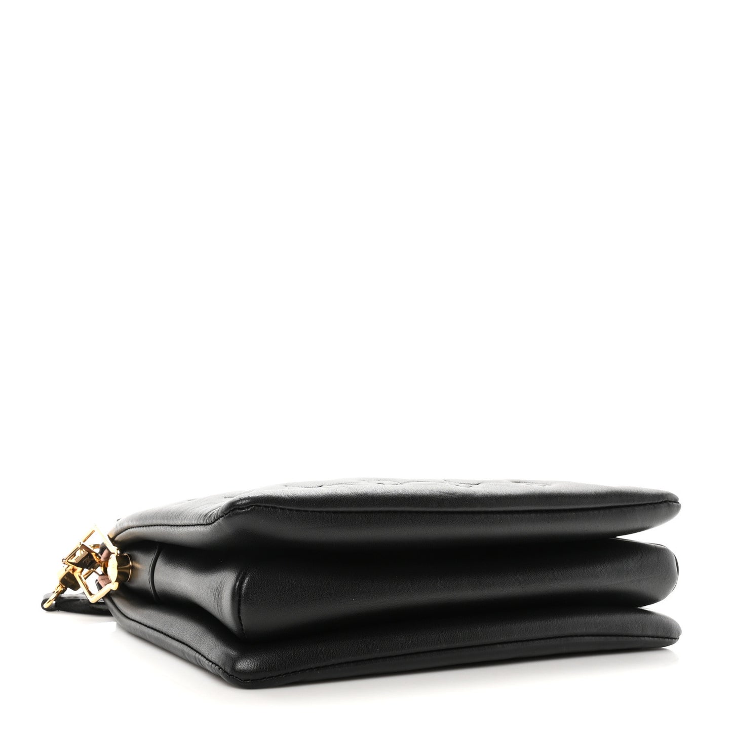Lambskin Embossed Monogram Coussin PM Black