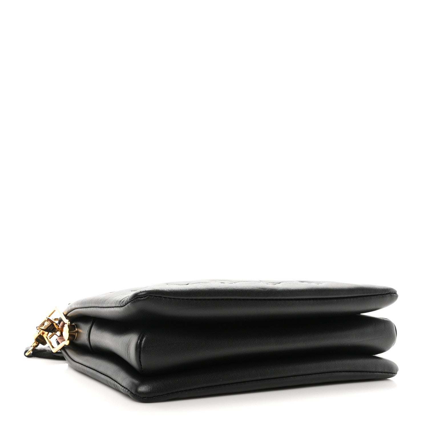 Louis Vuitton Lambskin Embossed Monogram Coussin PM Black 4 of 10