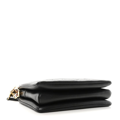 Louis Vuitton Lambskin Embossed Monogram Coussin PM Black 4 of 10